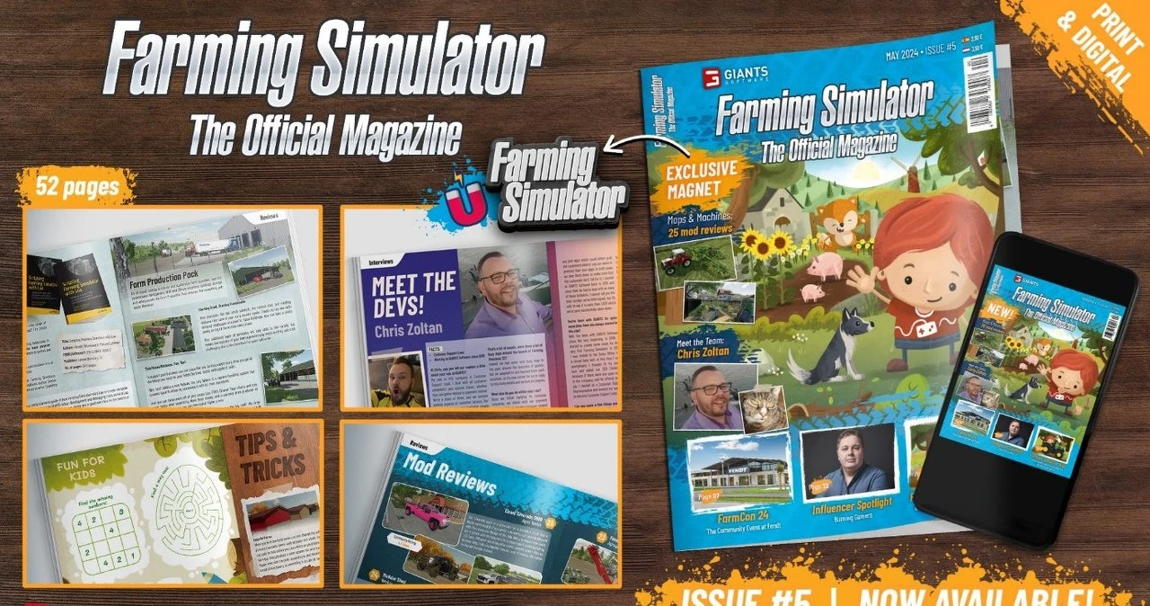 Farming Simulator Magazine: Piąty numer już dostępny w sprzedaży