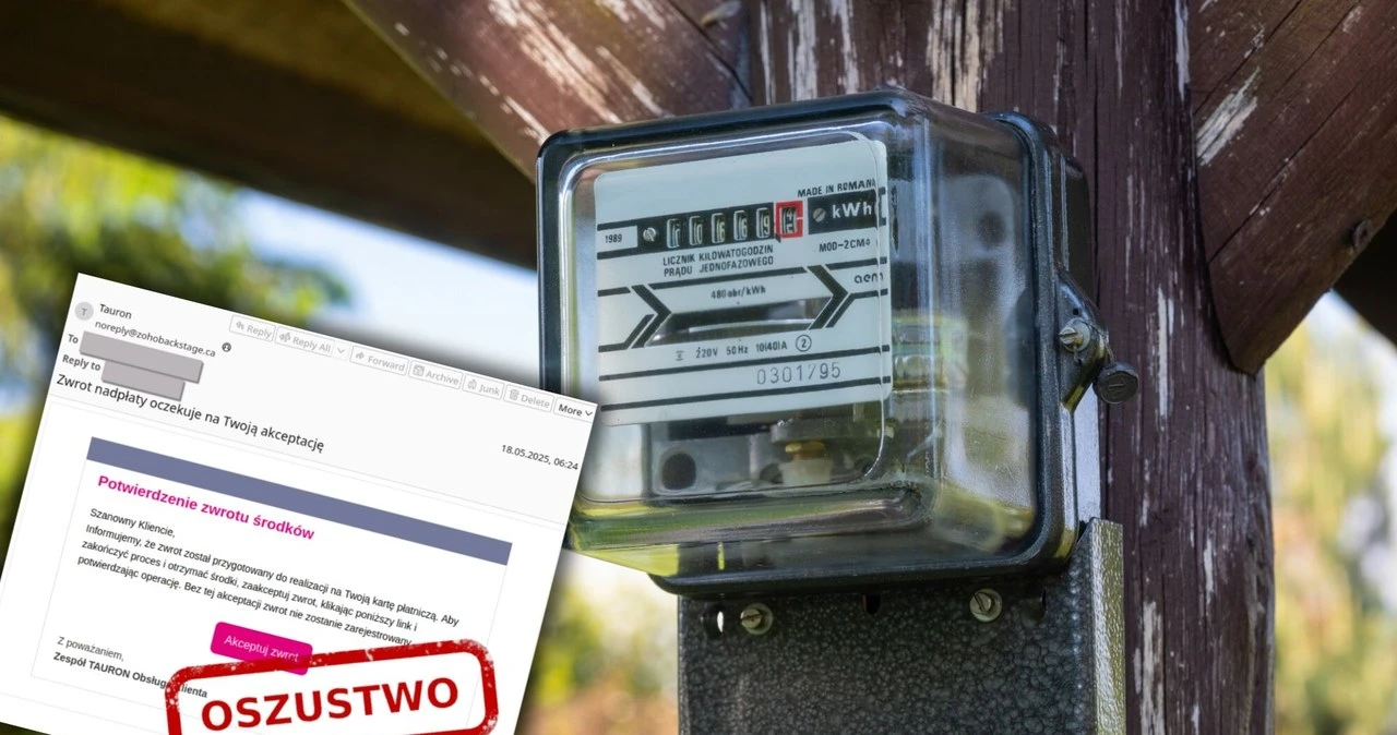 Oszustwo pod napięciem. Fałszywy zwrot za prąd może cię słono kosztować