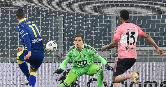 Juventus Turyn - Hellas Werona 1-1 w 5. kolejce Serie A. Cały mecz Wojciecha Szczęsnego