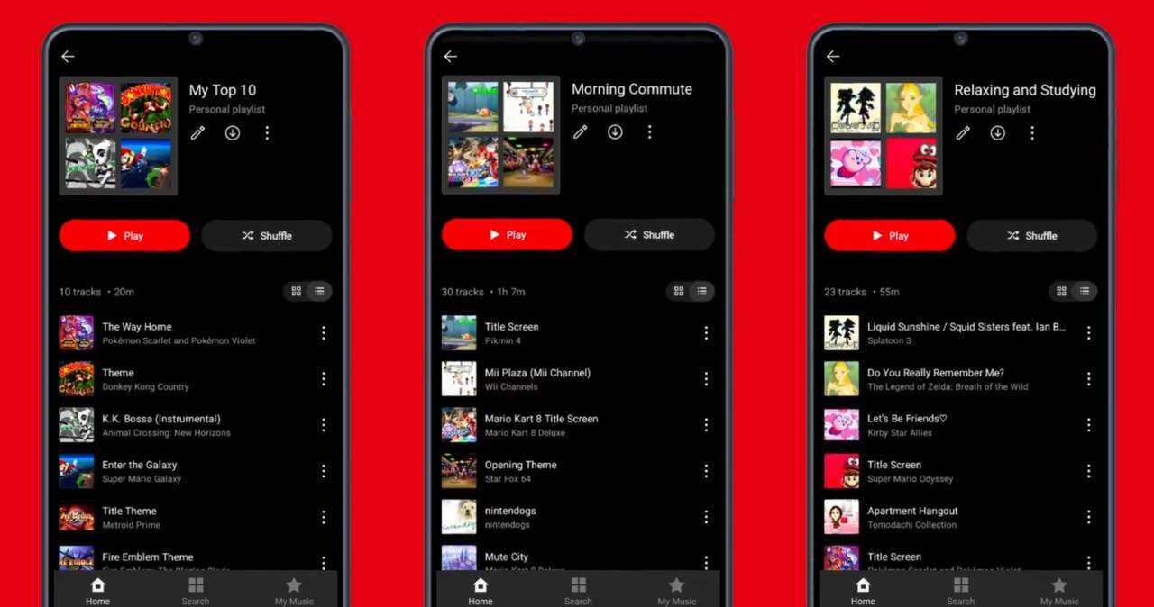 Nintendo z własną aplikacją do streamingu muzyki. Oczywiście z gier