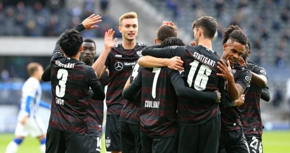 Hertha Berlin - VfB Stuttgart 0-2 w 4. kolejce Bundesligi