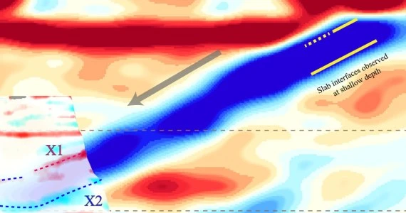 Starożytny fragment płyty tektonicznej 600 km pod Chinami