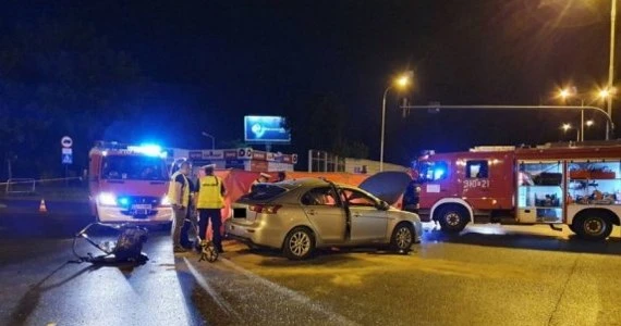 Zderzenie auta z motocyklem, dwie osoby zginęły