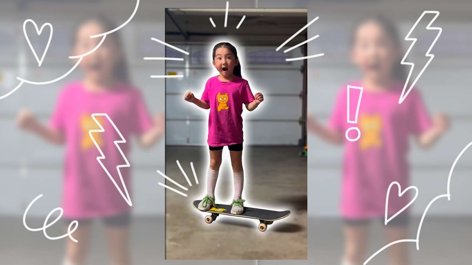 6-year-old cries tears of joy after landing kickflipChika said she was 