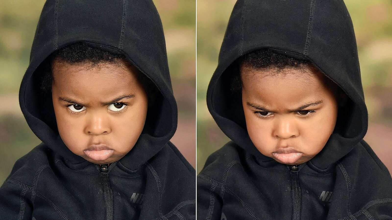 Mom shares son's hilarious 1st school photos