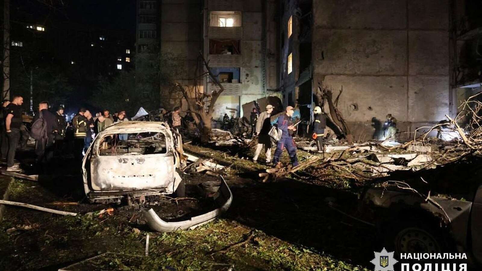 Over 20 people wounded after Russia strikes apartment blocks in Ukraine’s Kharkiv