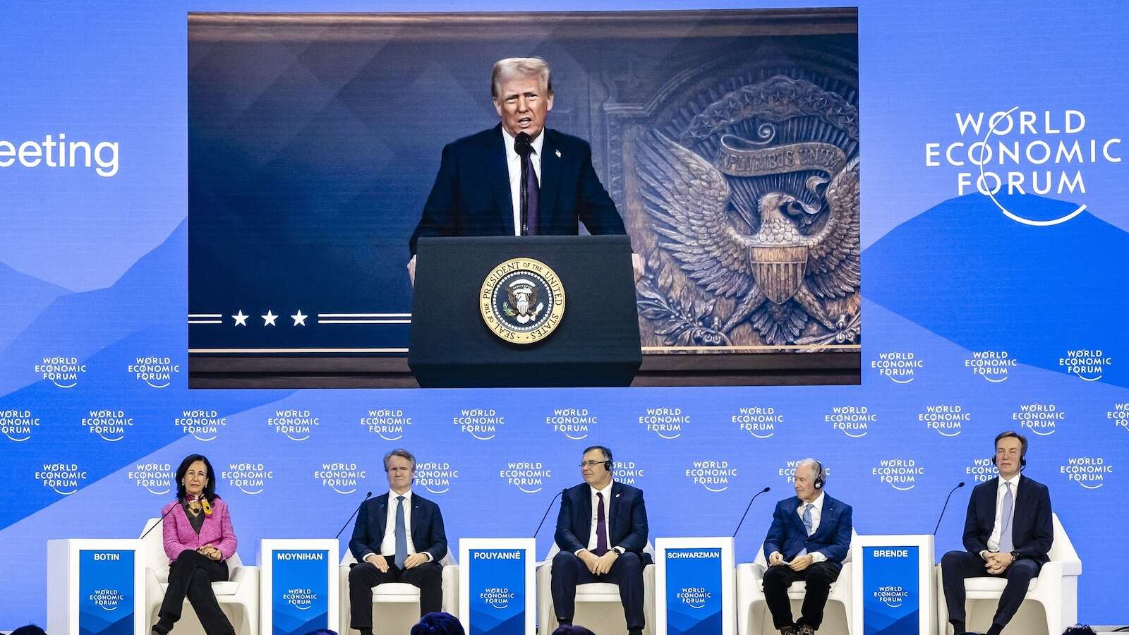 Trump says he will 'demand' lower interest ratesTrump made a virtual address to the World Economic Forum in Davos, Switzerland.6 minutes ago