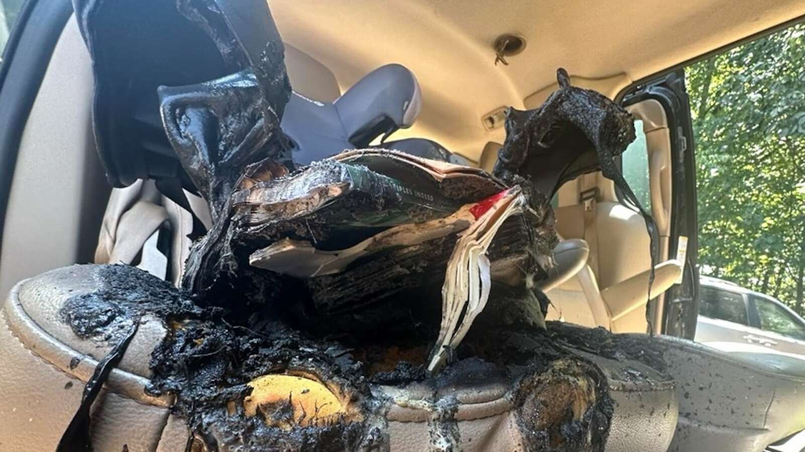 Button battery inside children's book causes car seat fire: OfficialsThe book publisher said it has sold millions of the e-books without incident. 8/28/2024 12:25:00 EDT