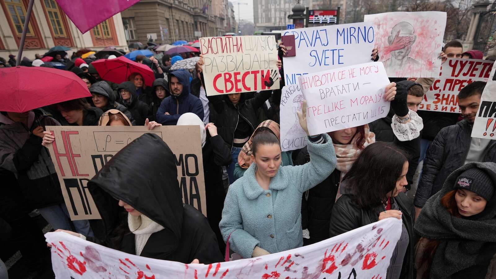 Student protests continue to challenge Serbia's populist government after a deadly canopy collapse