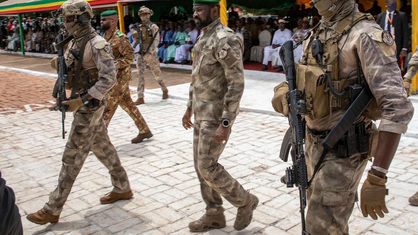 Hundreds of activists stage Mali's first pro-democracy rally in years since coups