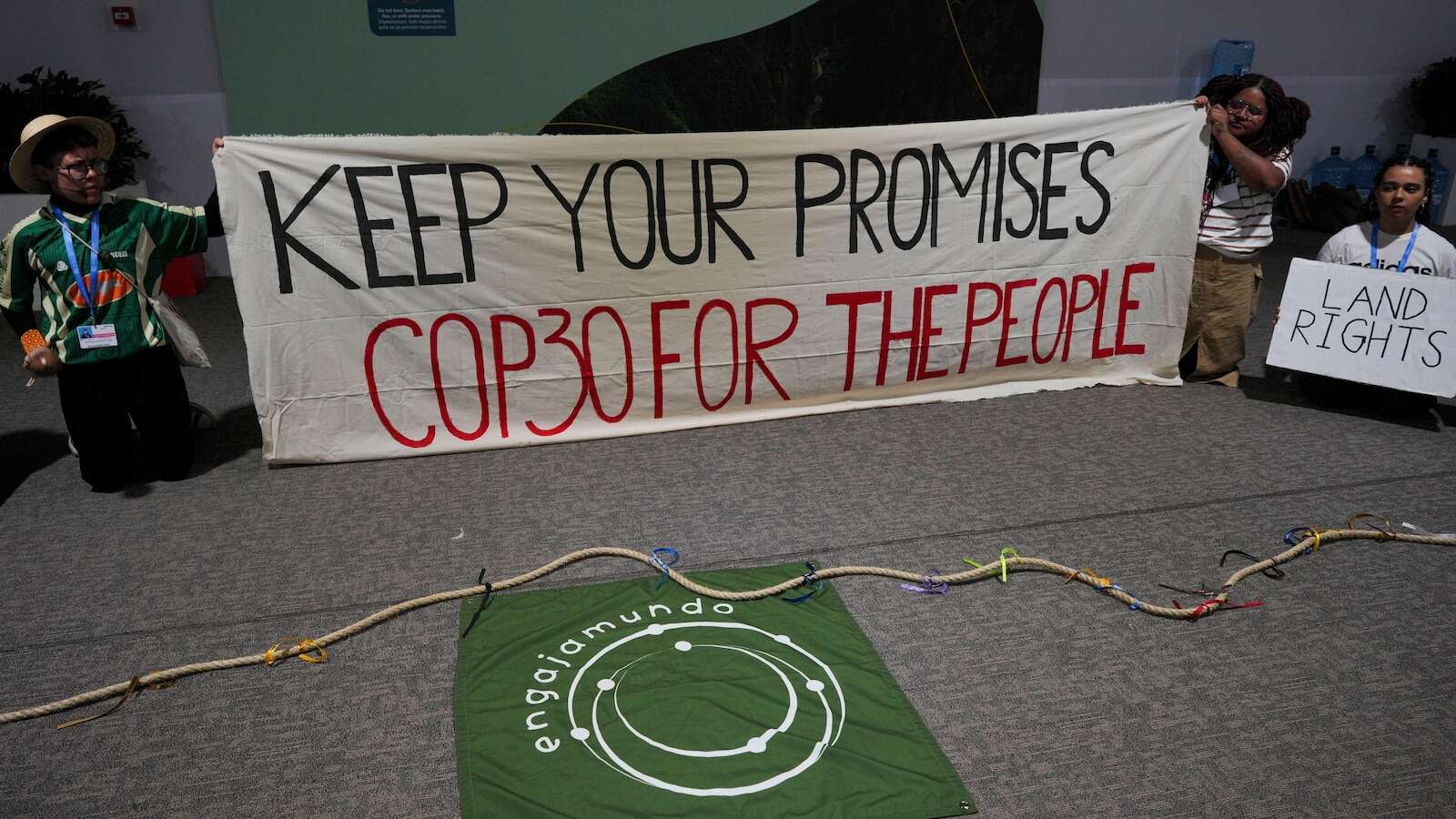 Protesters' biggest day expected at UN climate talks, where progress is slow