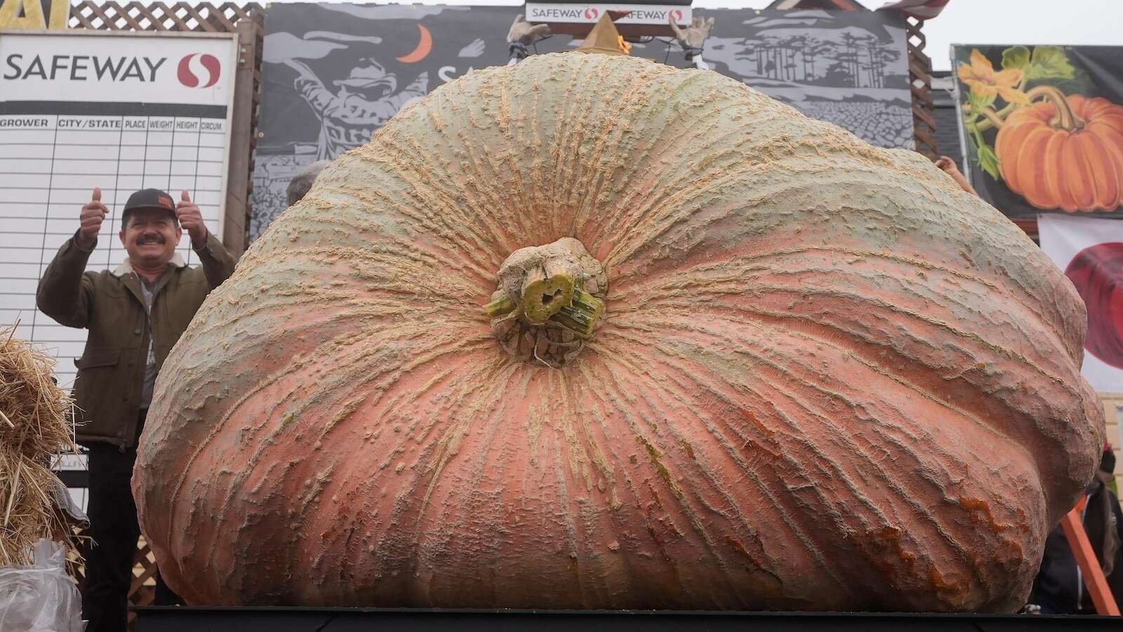 Pumpkin weighing 2,471 pounds wins California contestA Minnesota horticulture teacher has remained the reigning champion of an annual pumpkin-weighing contest in Northern California10/14/2024 06:16:20 EDT