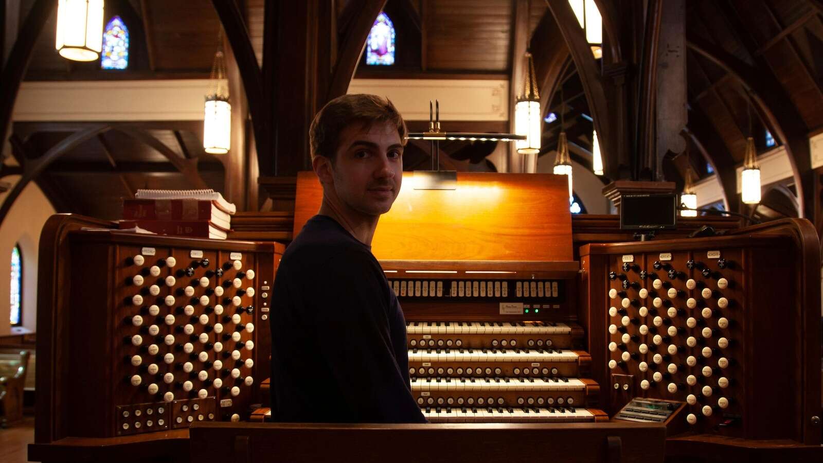 An Arkansas organist is playing 18 hours of Bach this year, one lunch break at a time