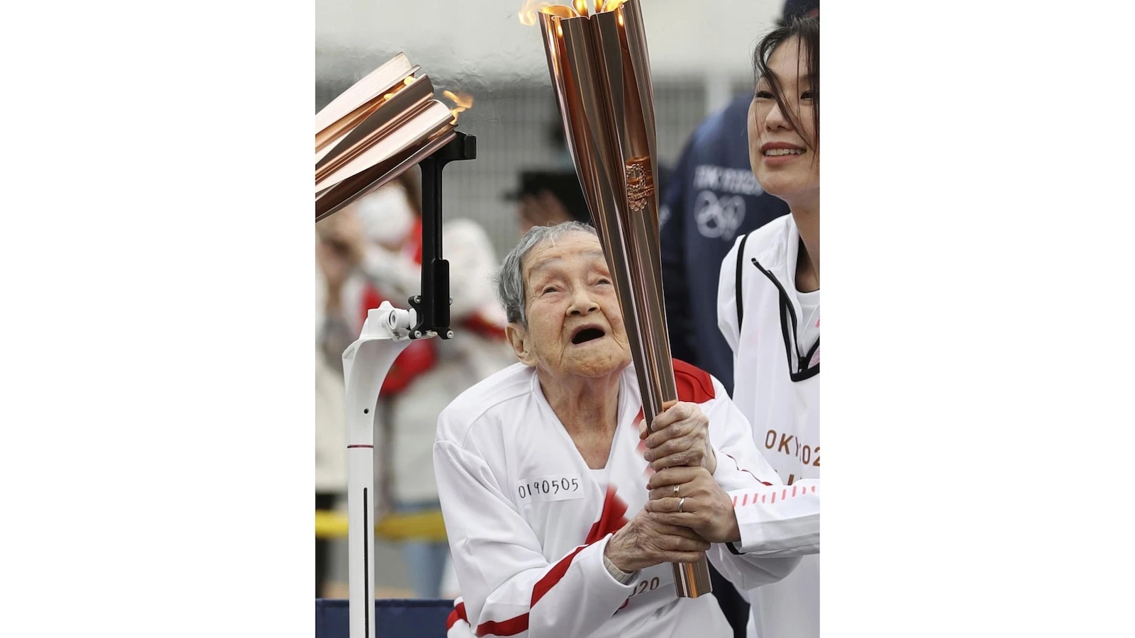 Japan's oldest person is a 114-year-old retired doctor who carried an Olympic torch