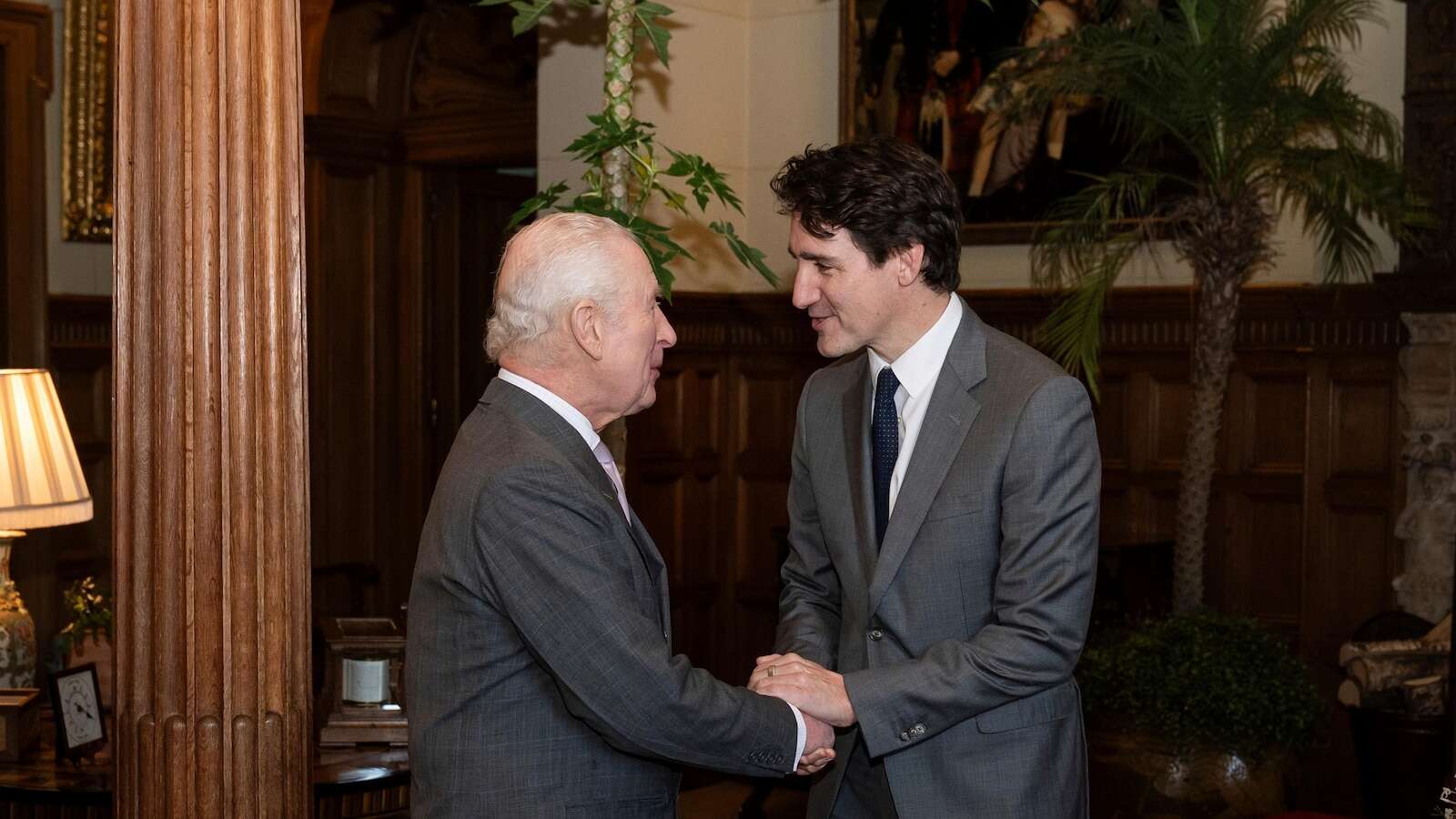 King Charles III welcomes Canada's Trudeau for private talks at royal residence