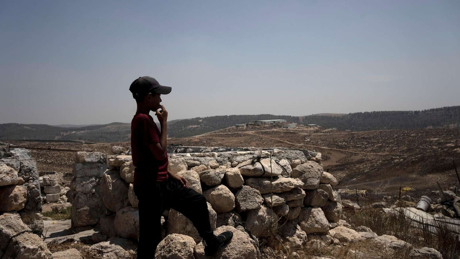 Chased away by Israeli settlers, these Palestinians returned to a village in ruins