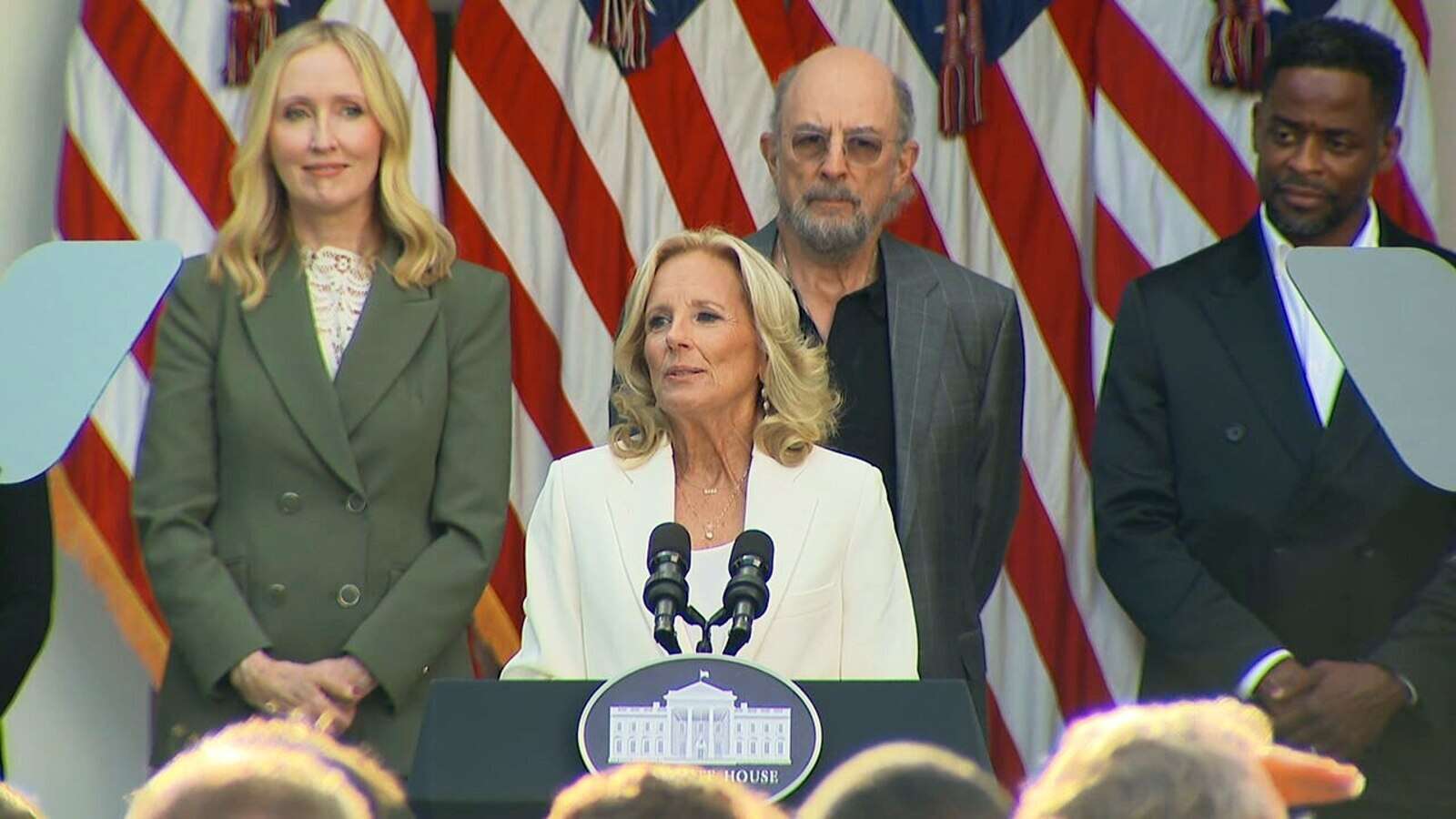 Jill Biden welcomes ‘The West Wing’ cast to celebrate show’s 25th anniversary