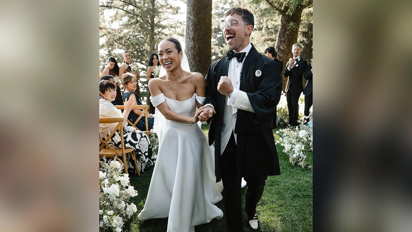 'DWTS' pro Koko Iwasaki marries Kiki Nyemchek: See photos from their wedding dayThe pair opted for a low-key first dance to Sade's 