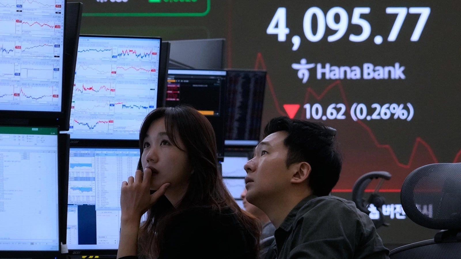 Asian shares are mostly higher in cautious trading as Wall Street settles
