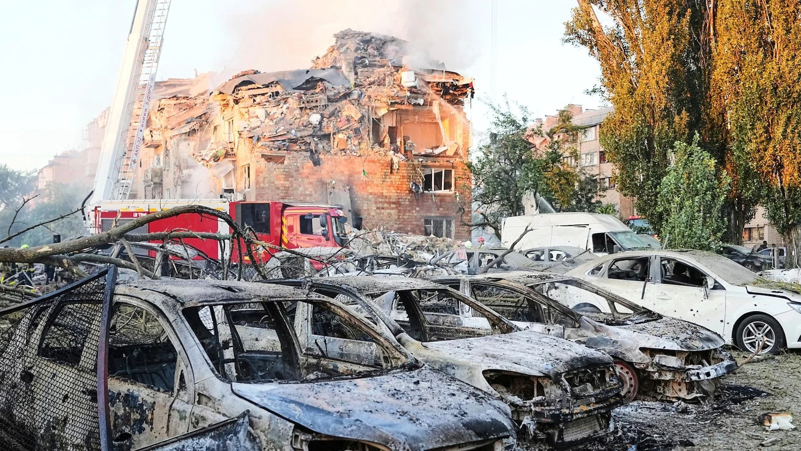 Mass Russian drone and missile attack kills 8 and injures 30 in Ukraine's capital