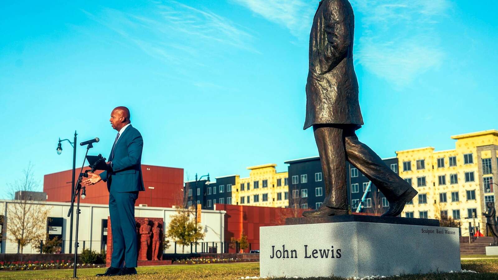 Statue of the late US Rep. John Lewis, a civil rights icon, is unveiled in his native Alabama