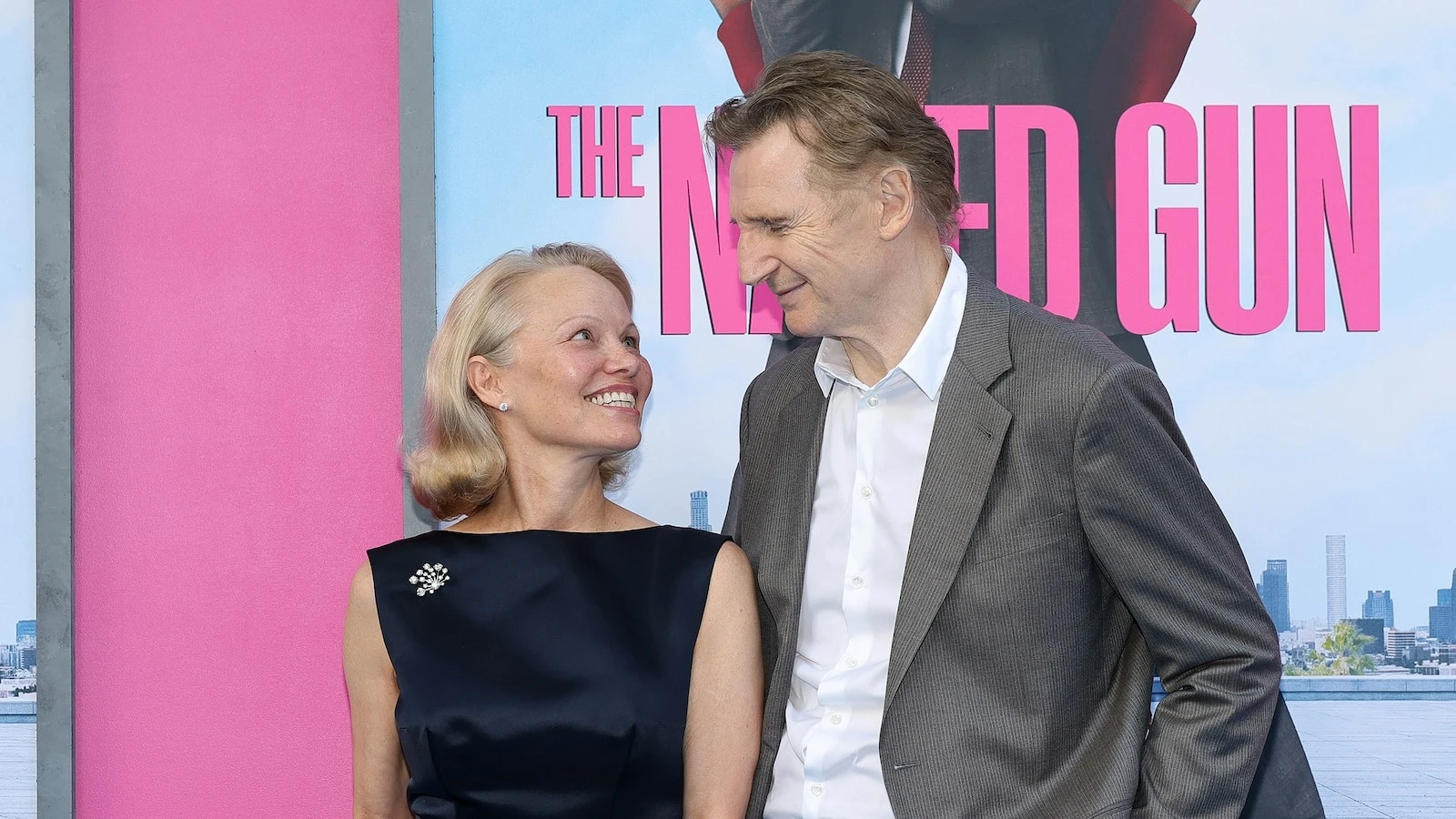 Pamela Anderson, Liam Neeson spark more dating rumors with sweet promo videoThe pair star together in 