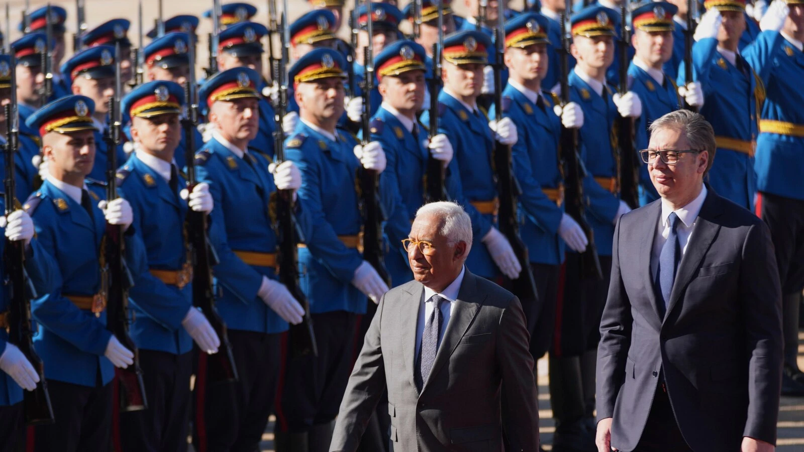 European Council president says Serbia's leader has vowed to stay on the EU path despite Russia trip