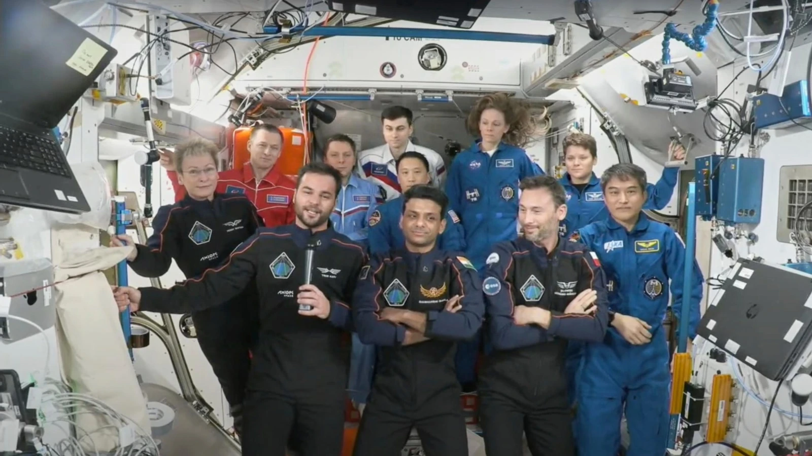 Astronauts from India, Poland and Hungary head back to Earth after mission
