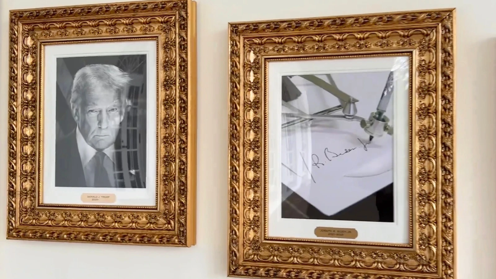 Trump subs photo of Biden for autopen in new presidential portrait gallery