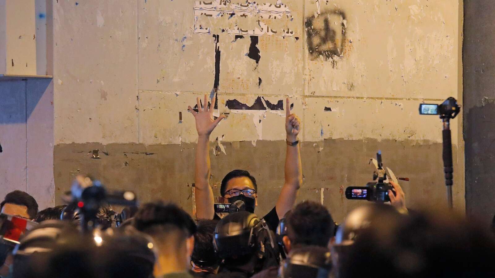 A pro-democracy ex-lawmaker in Hong Kong has been convicted of rioting during 2019 protests