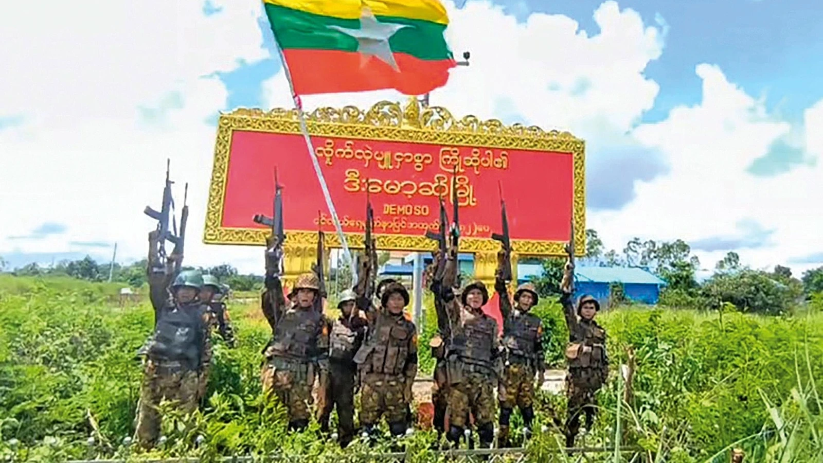 Myanmar's military retakes a strategic town 2 years after the resistance captured it