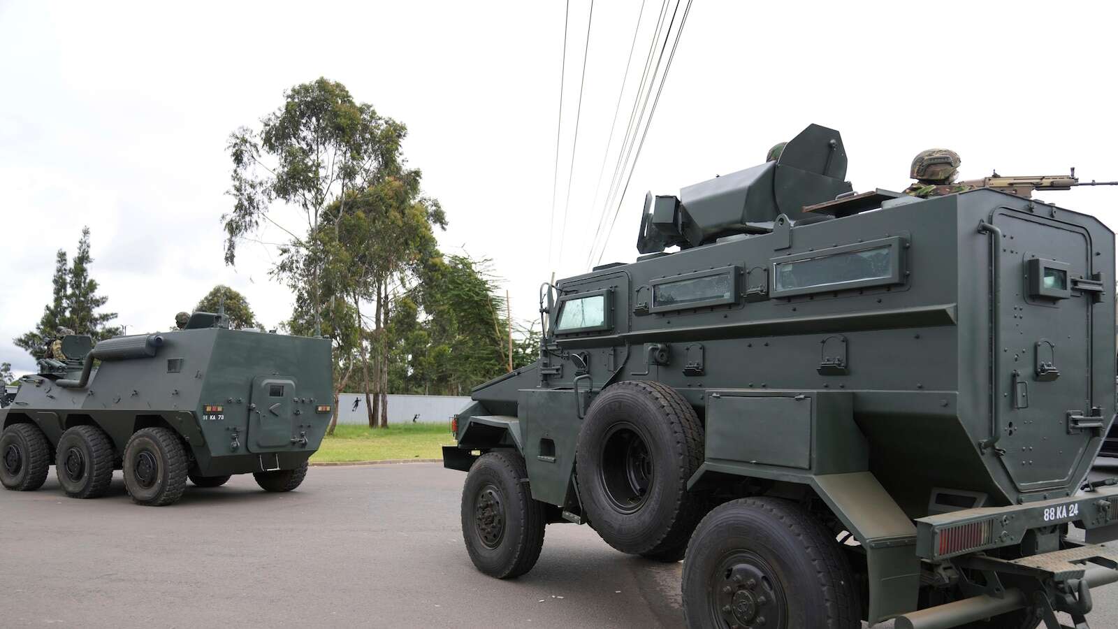 Police clash with protesters in Kenya as the military patrols the streets