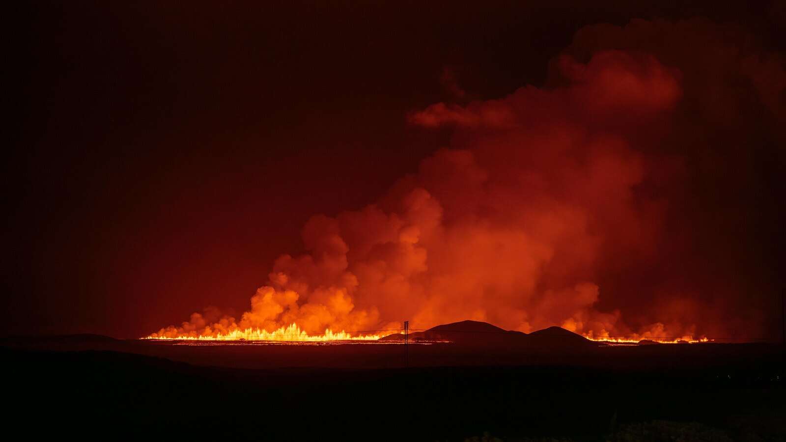 An Iceland volcano erupts again but spares the nearby town of Grindavik for now