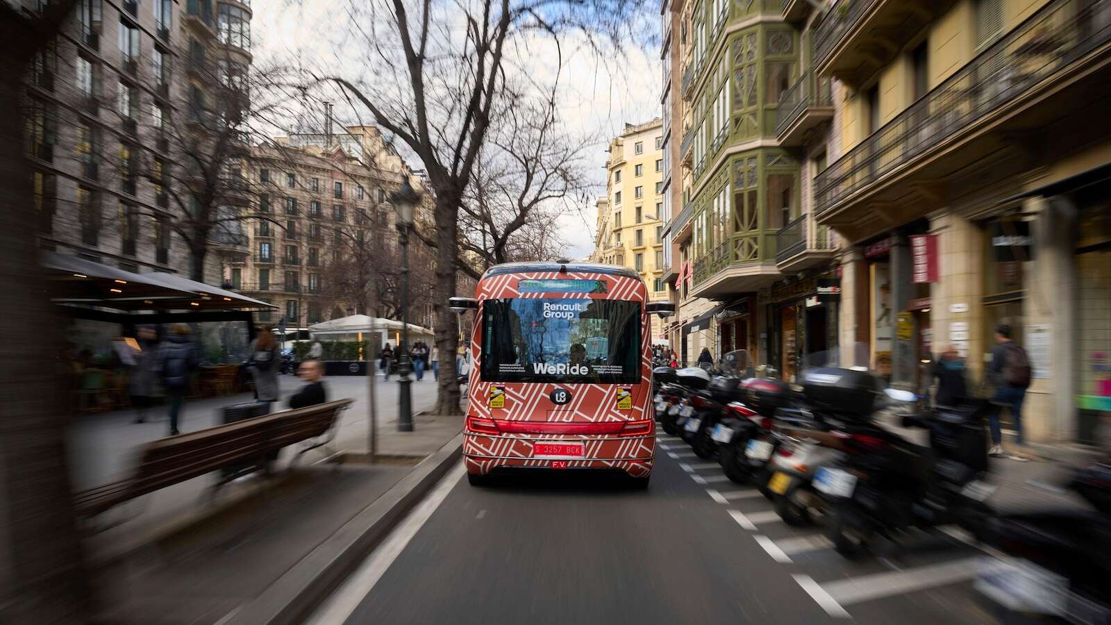 Driverless 'bus of the future' is tested in Barcelona