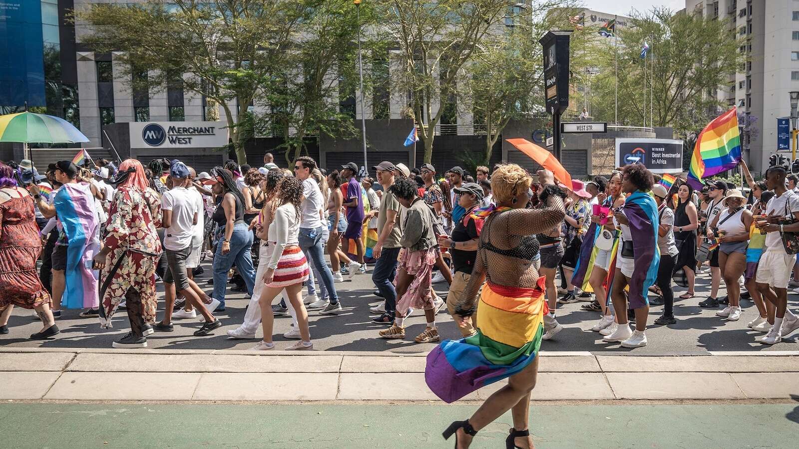 Hundreds march to mark 35 years of Pride Johannesburg in South Africa