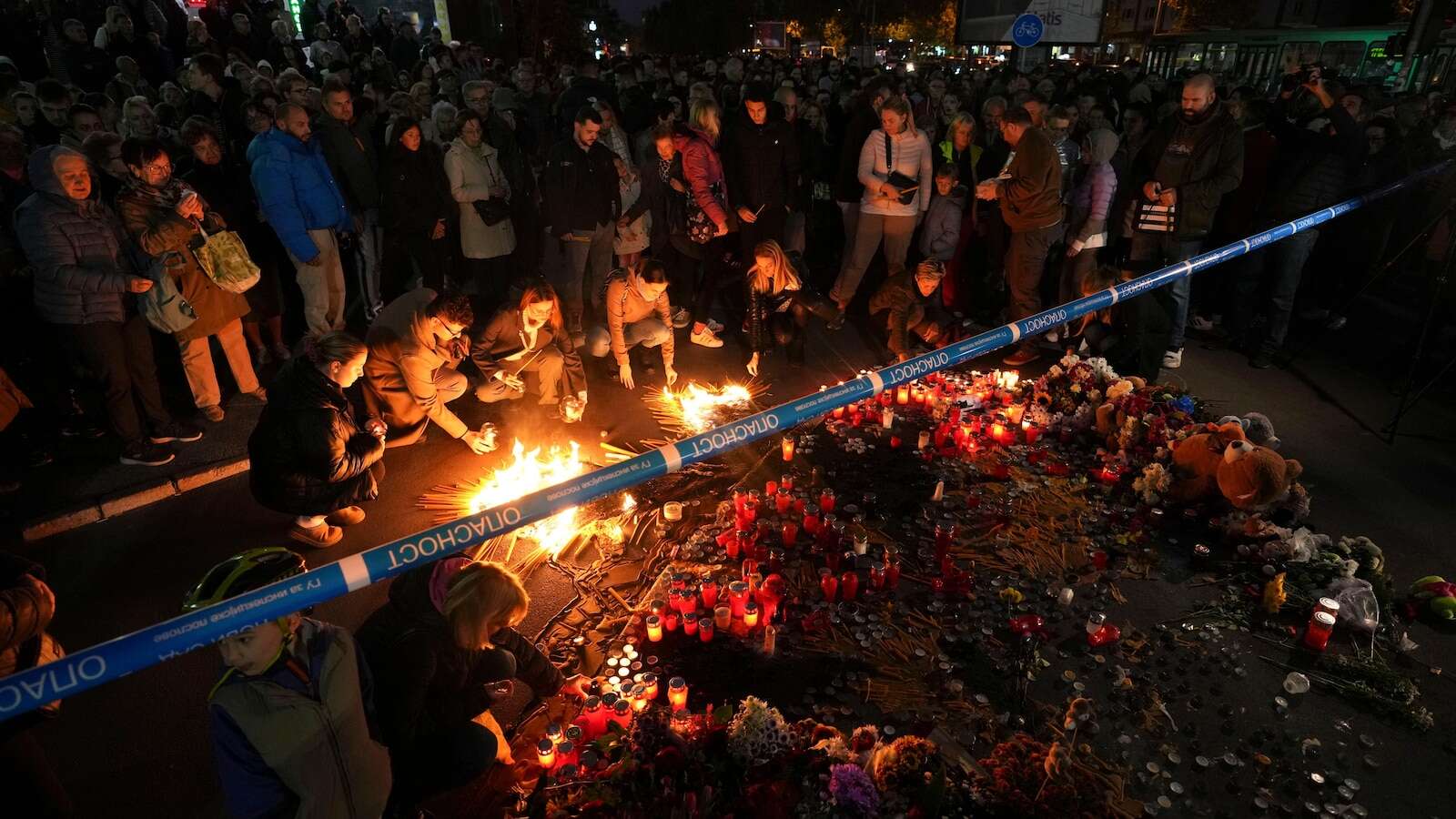 Protesters demand arrests over train station roof collapse that killed 14 people in Serbia