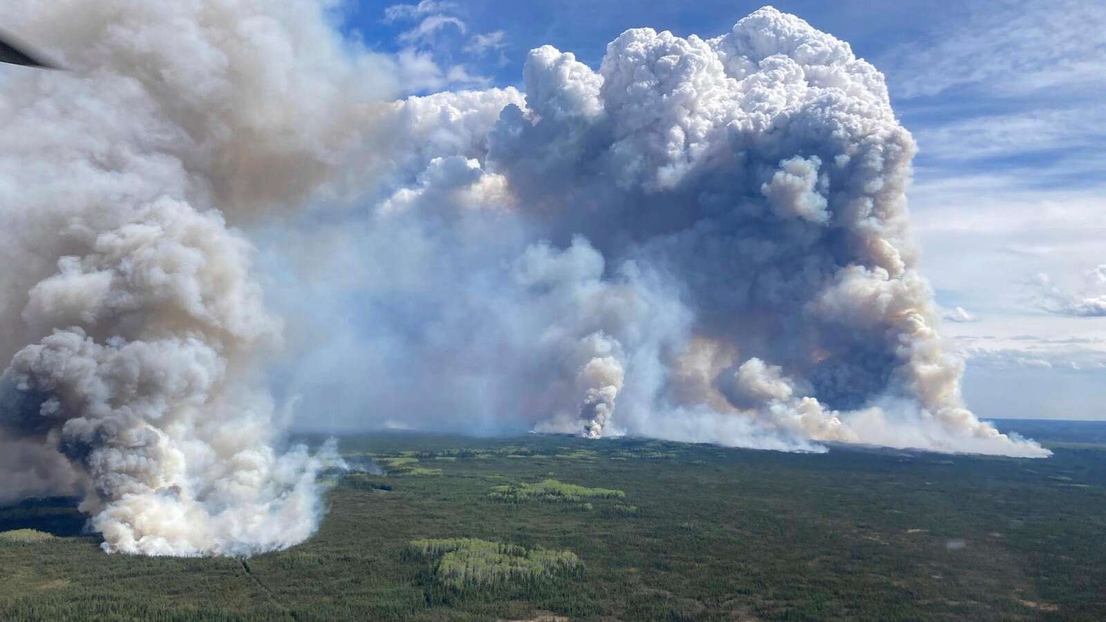 A wildfire in western Canada is growing. More people nearby are told to leave