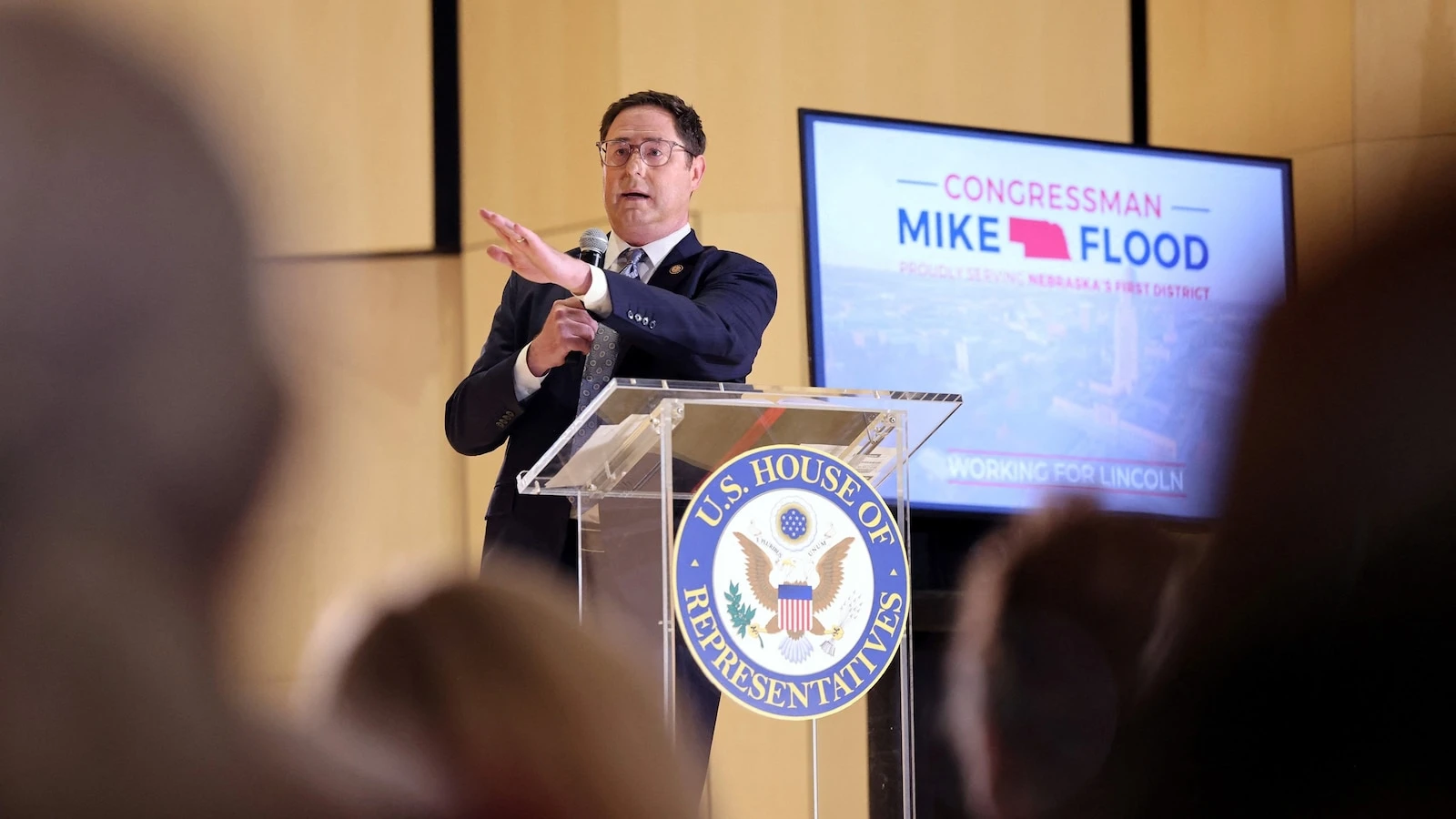 'Vote him out!': Town hall erupts in anger at Nebraska GOP congressman