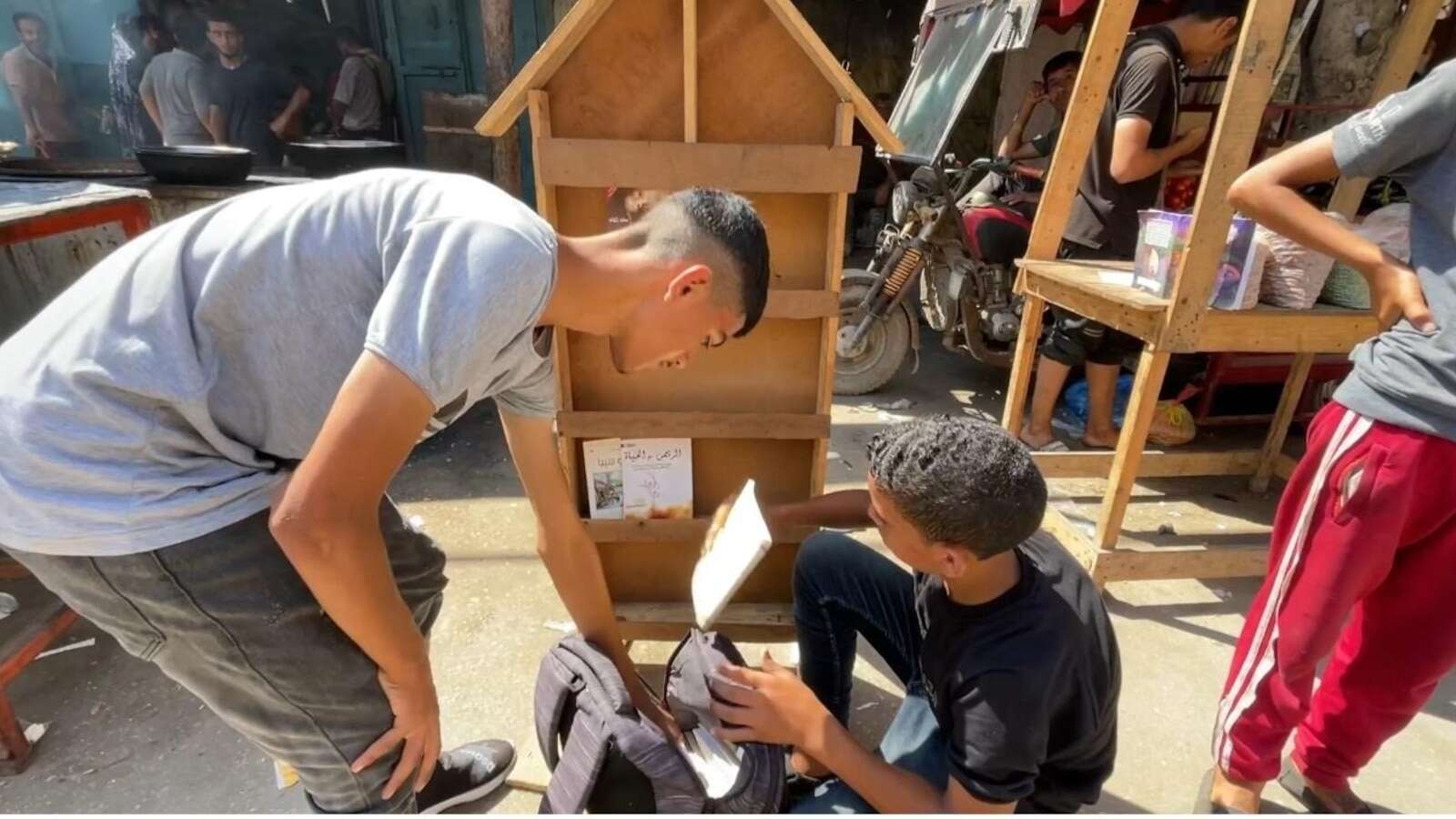 Selling books amid bombs: Bringing hope to war-torn Gaza through reading