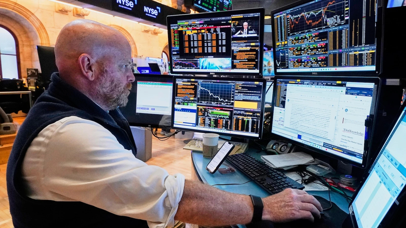 Wall Street tiptoes toward more records as its busy week picks up momentum