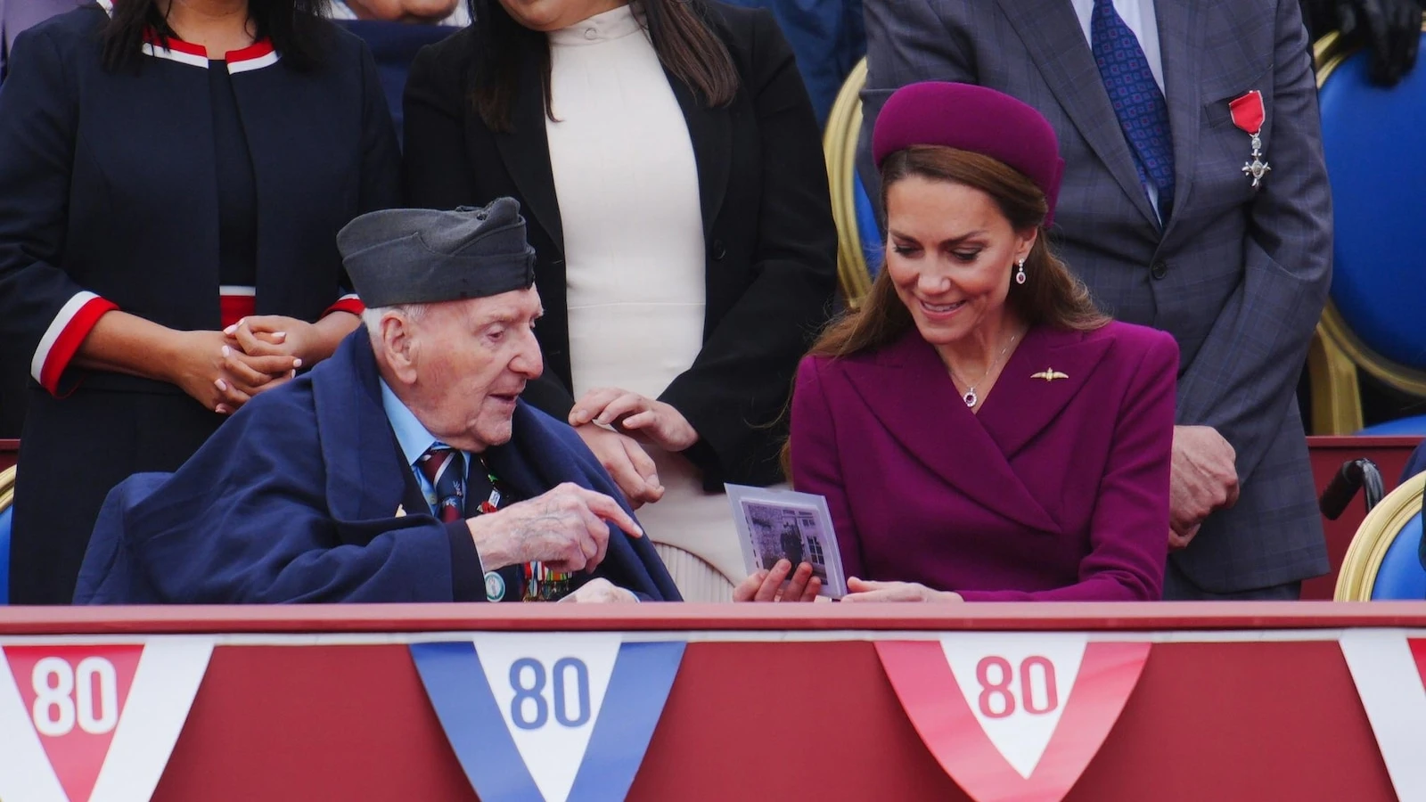 Thousands gather near Buckingham Palace to mark the 80th anniversary of V-E Day
