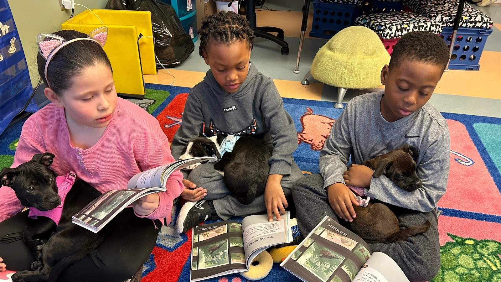 Teacher says foster puppies help her students learn to readHanby Elementary School's Foster Tales Puppy Therapy program launched last year.March 01, 2024