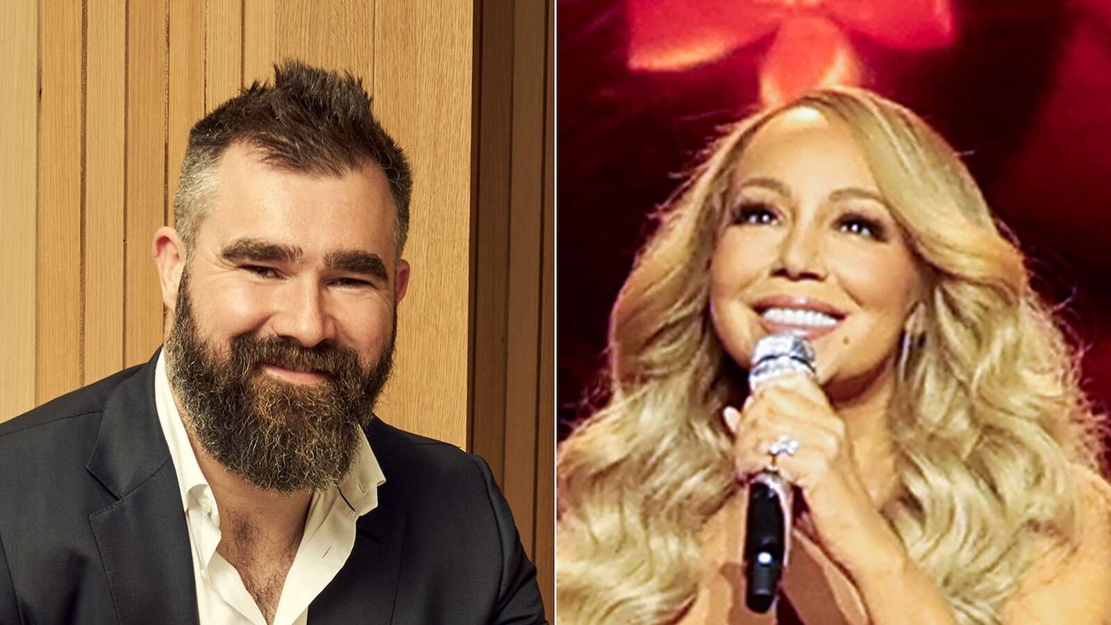 Jason Kelce speaks out after jokingly dethroning Mariah Carey as 'Queen of Christmas'Kelce's Christmas single with Stevie Nicks is topping the holiday charts.11/14/2024 11:36:41 EST