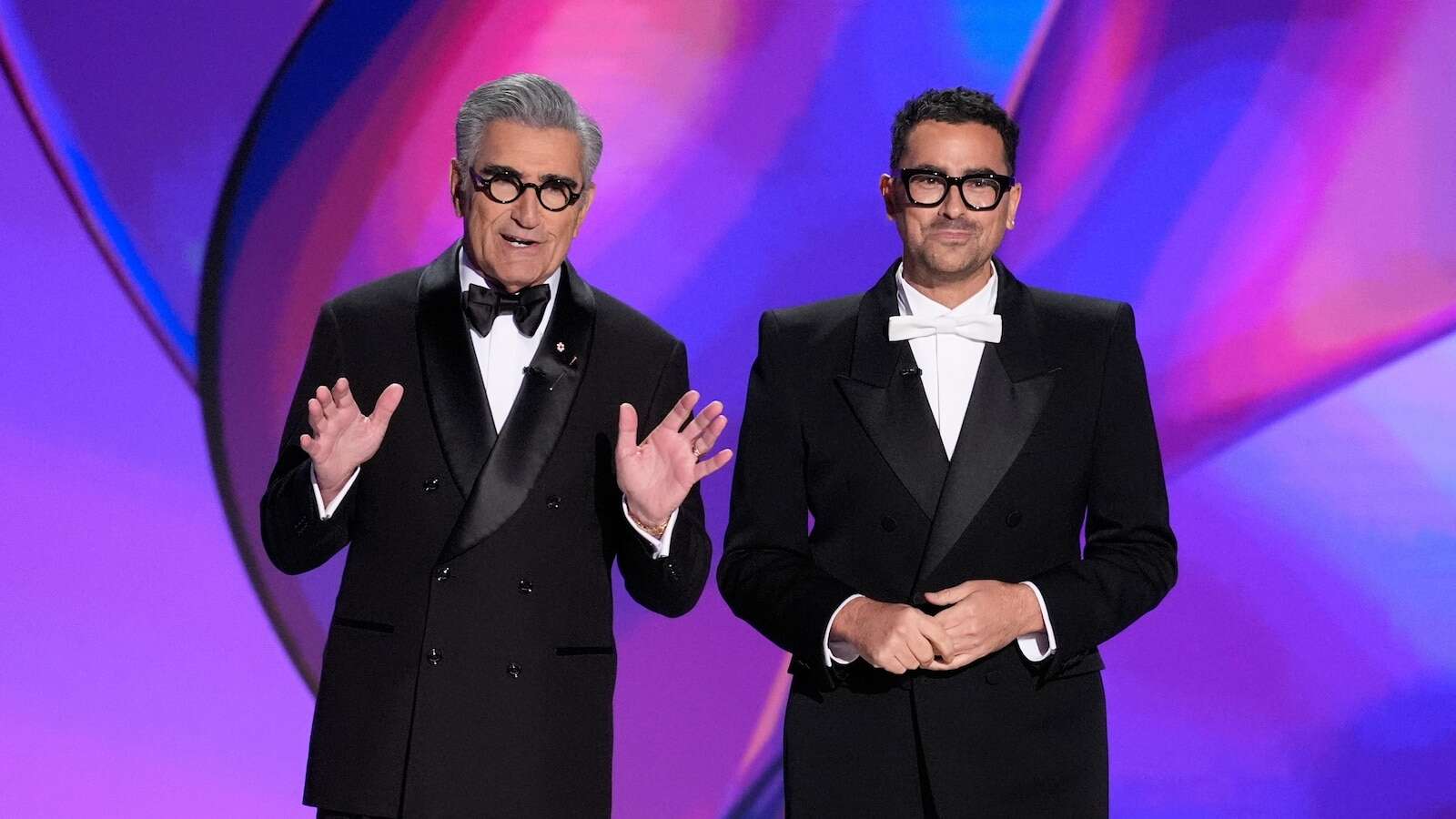 The Latest: Emmy Awards honor the best of TV with father-son duo Eugene and Dan Levy as hosts