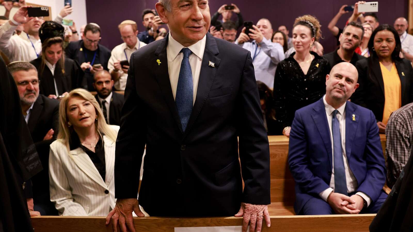 Netanyahu is testifying in his corruption trial. He has been dogged by scandal for years