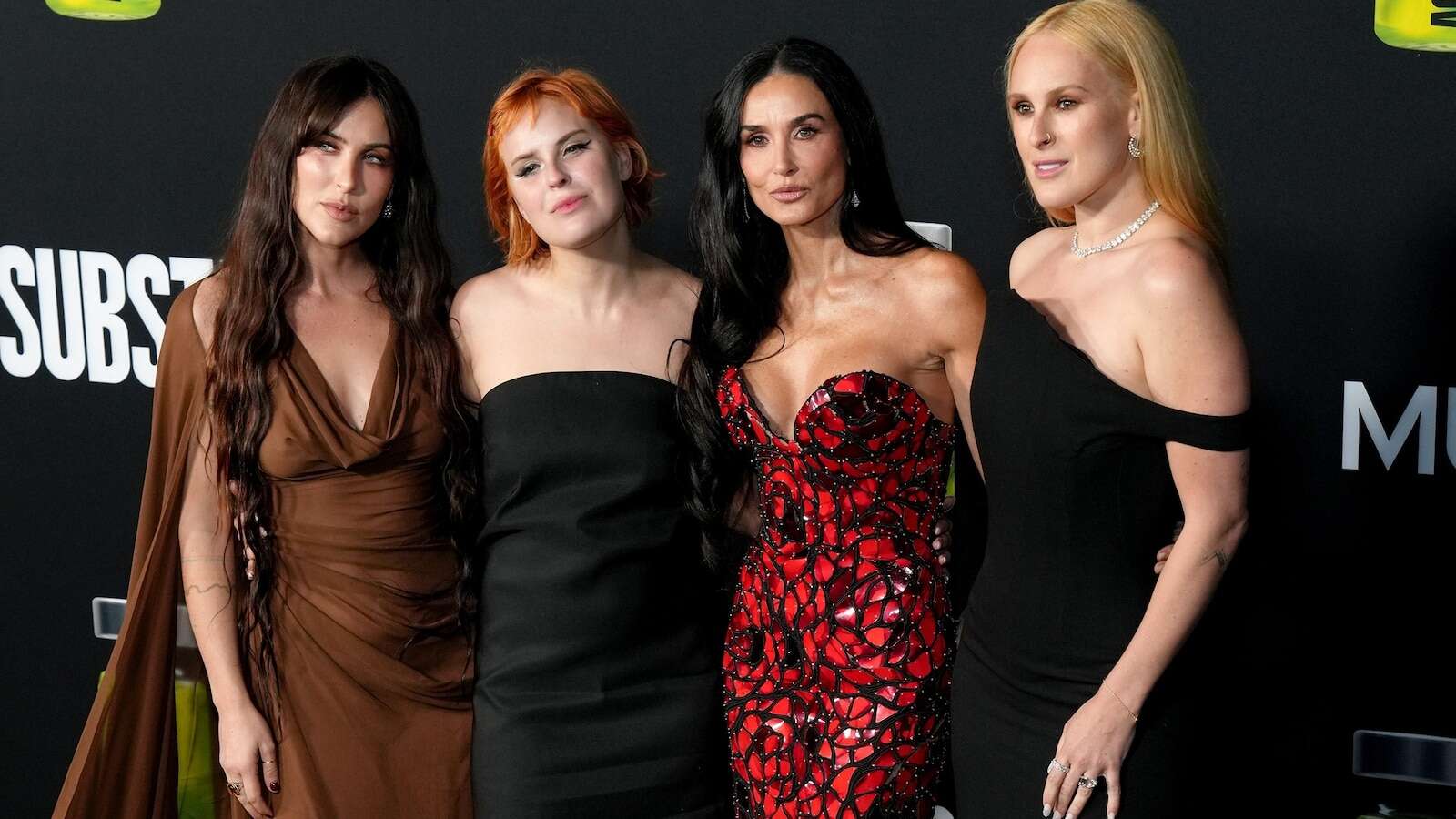 Demi Moore hits red carpet with 3 daughters for 'The Substance' premiereMoore donned a red and black dress for the premiere.9/17/2024 12:19:58 EDT