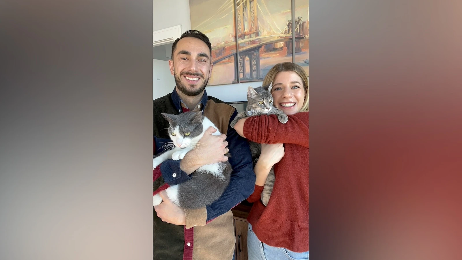 Newlyweds adopt cat who crashed wedding after venue assists in adoptionThe couple took in Daisy to make her an official part of the family.2/12/2024 03:40:00 EST