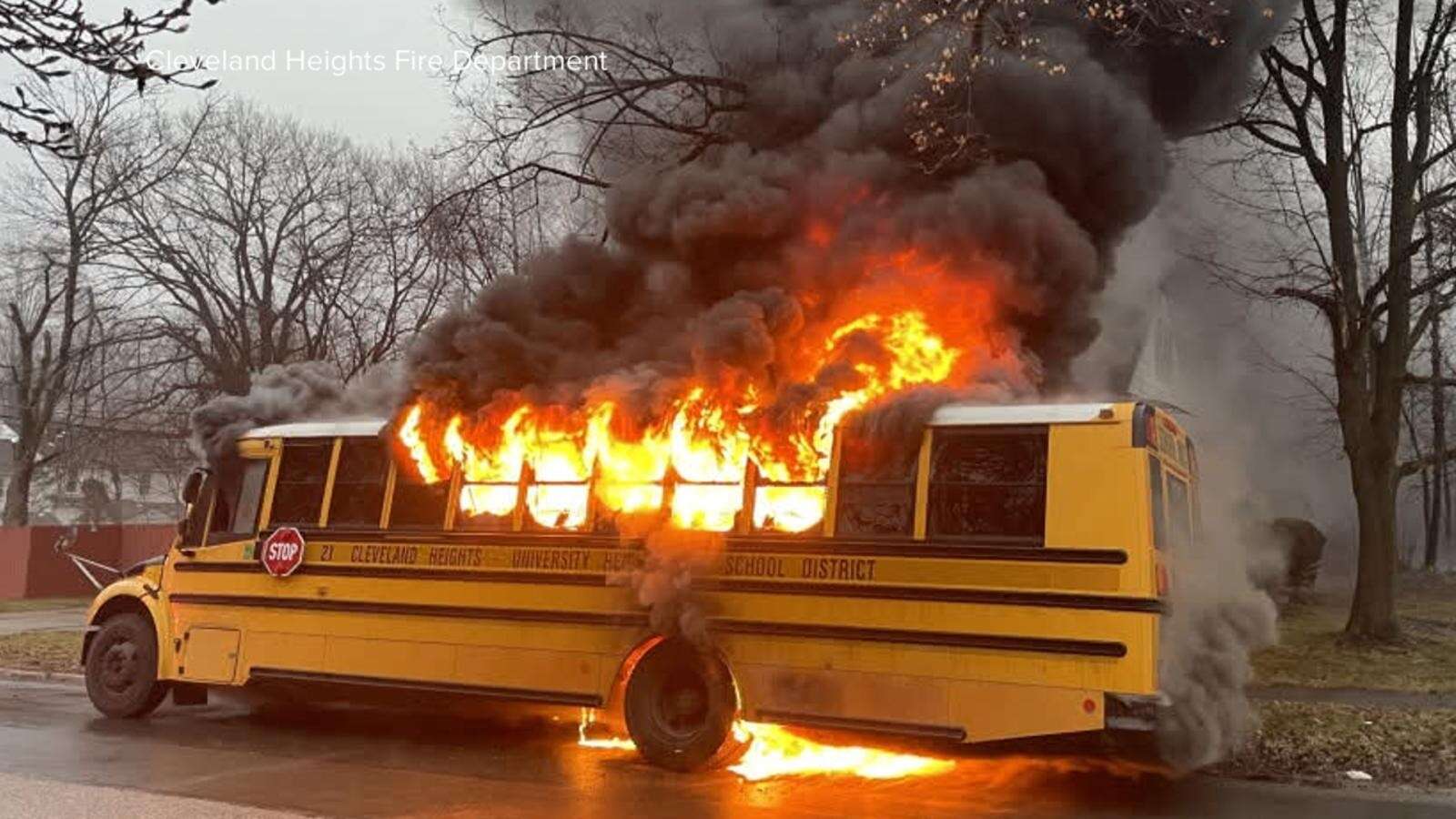 Hero bus driver safely evacuates kids from fire