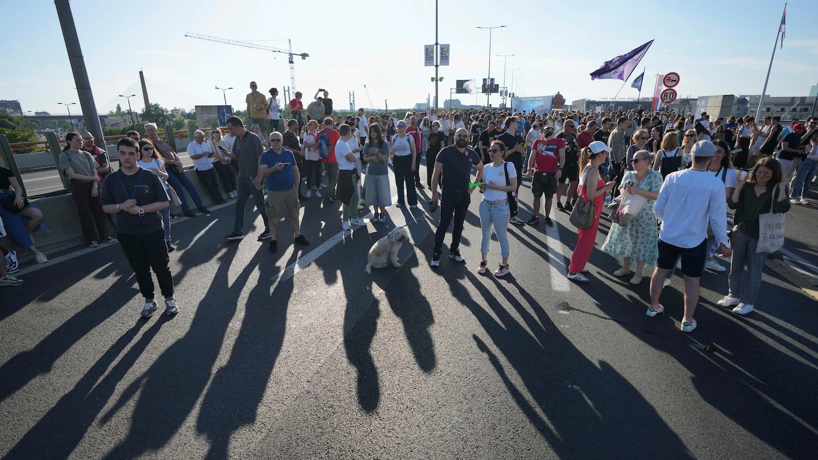 Serbia's protesting students rally across the country to mark 7 months since train station tragedy