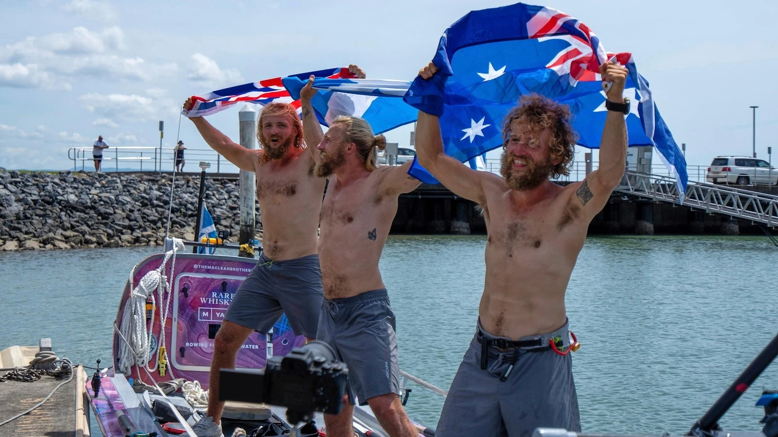 3 Scottish brothers set a world record for fastest Pacific row